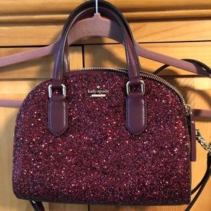 Sparkly plum Kate Spade purse